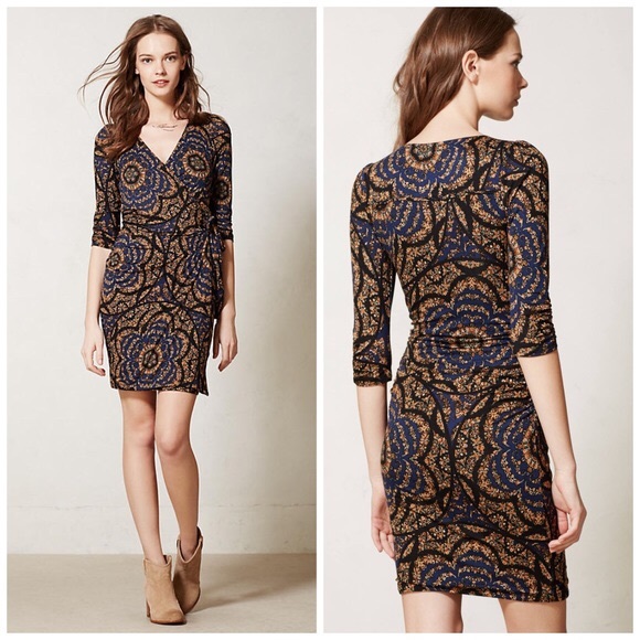 Anthropologie Vanessa Virginia Lena Wrap Dress